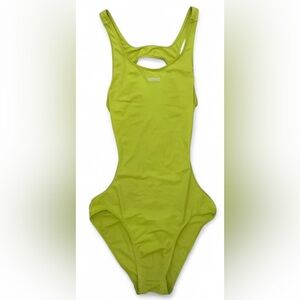 Versace Neon Green Cutout One-Piece Swimsuit Men’s Size 4